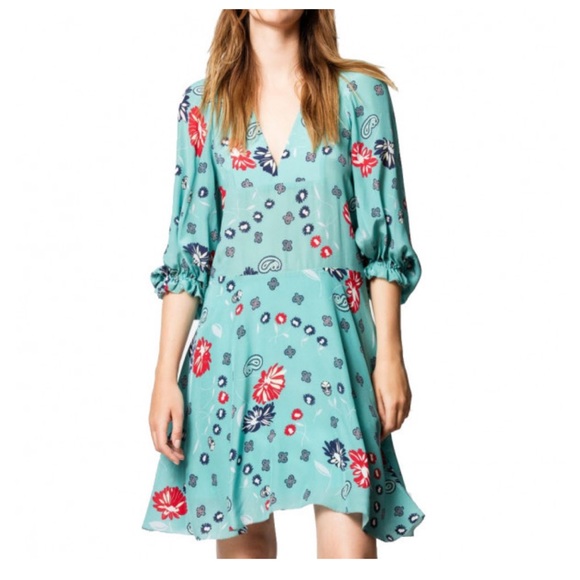 Zadig and Voltaire 100% Silk Remi Daisy Dress - Picture 1 of 7
